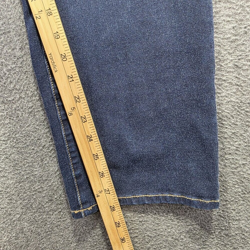 Liverpool Sadie Straight Jeans Womens 14 Petite Blue Mid Rise Stretch Denim - Picture 7 of 9